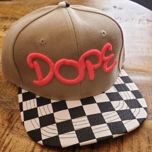 Dope Kids Cap - Tan and Black